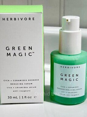 Herbivore Green Magic Redness Reducing Serum Full Size 30 ml/1 oz~New In Box